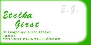 etelka girst business card